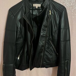 Philosophy Black Leather Jacket